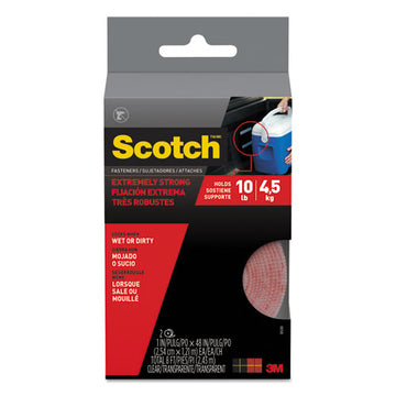 Scotch™ Extreme Fasteners, 1" X 4 Ft, Clear, 2-pack freeshipping - TVN Wholesale